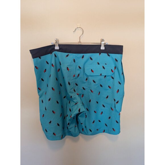 Duluth Trading Parrot Board Shorts Swim Trunks size 38 9" Bull Moose, Bird, Beac - Picture 3 of 4